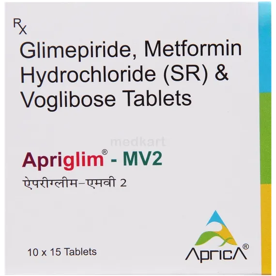 apriglim mv 2mg tablet 15's